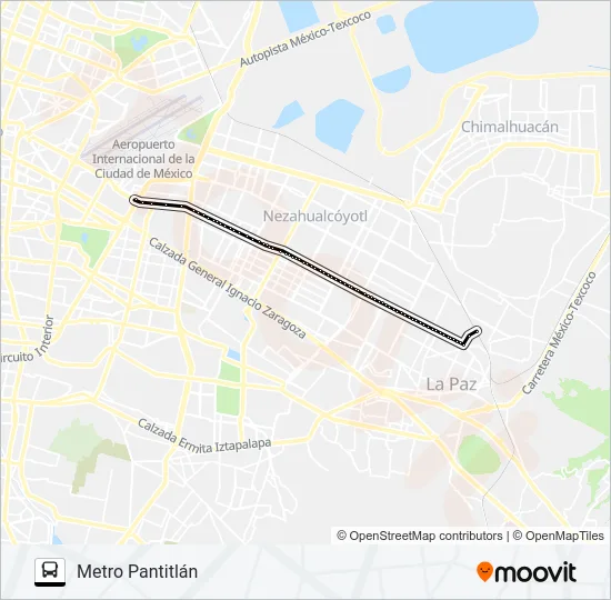 RUTA 102 Bus Line Map