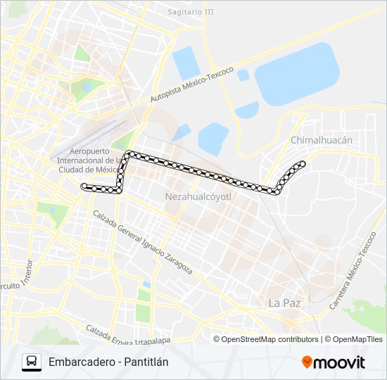 Mapa de RUTA AB 04 de autobús