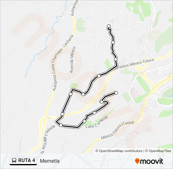 RUTA 4 Bus Line Map