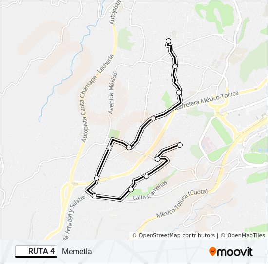 RUTA 4 bus Line Map