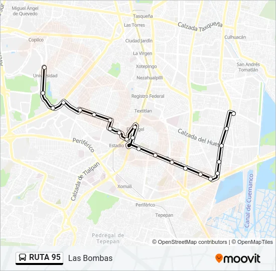 RUTA 95 Bus Line Map