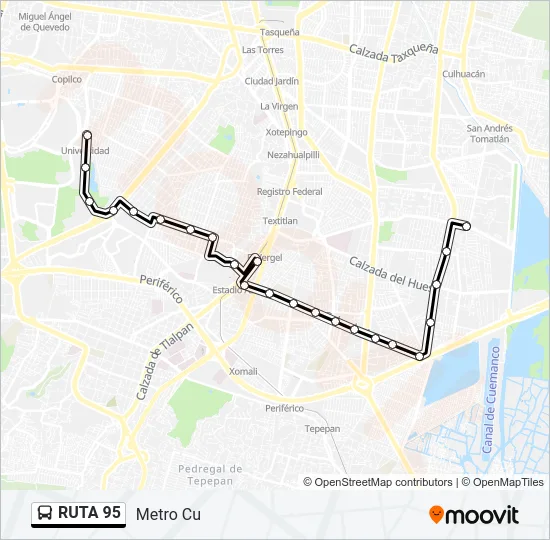 RUTA 95 Bus Line Map