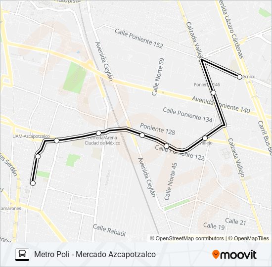 RUTA 106 bus Line Map