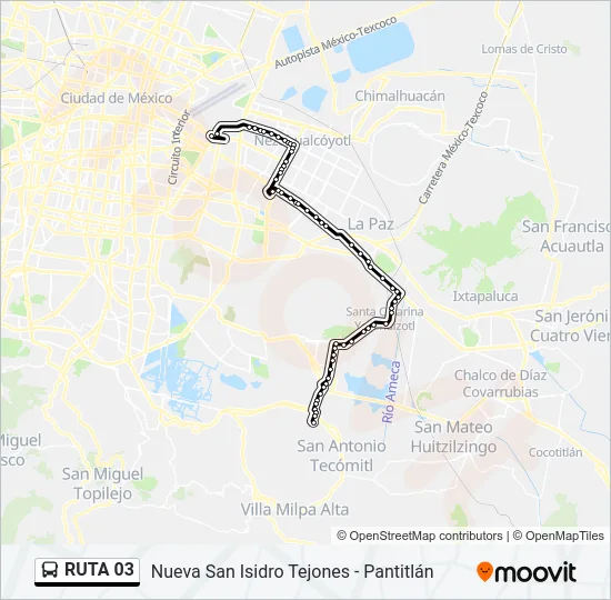 RUTA 03 Bus Line Map