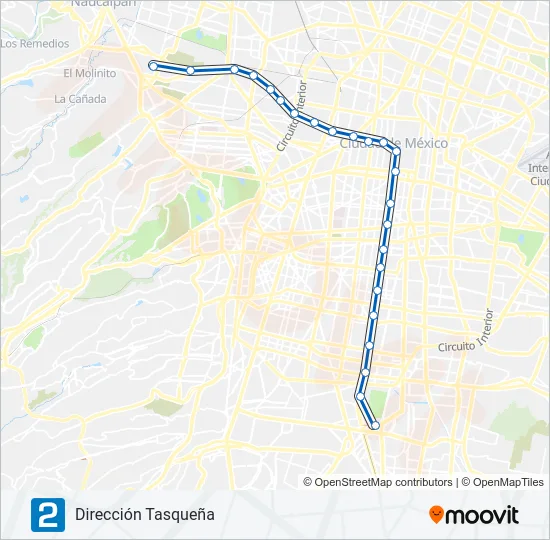 2 Metro Line Map