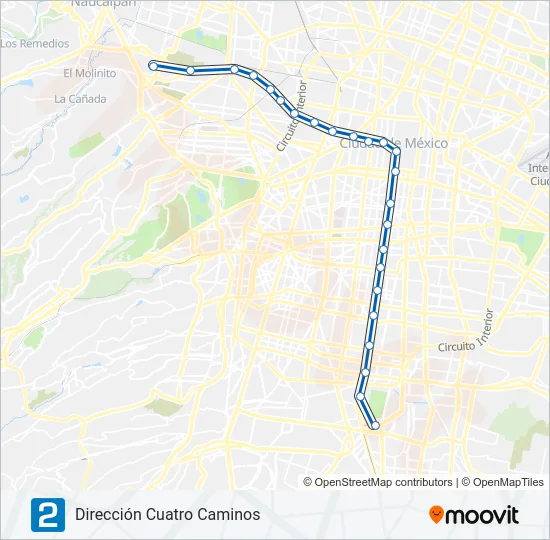 2 Metro Line Map