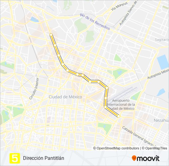 Mapa de 5 de metro