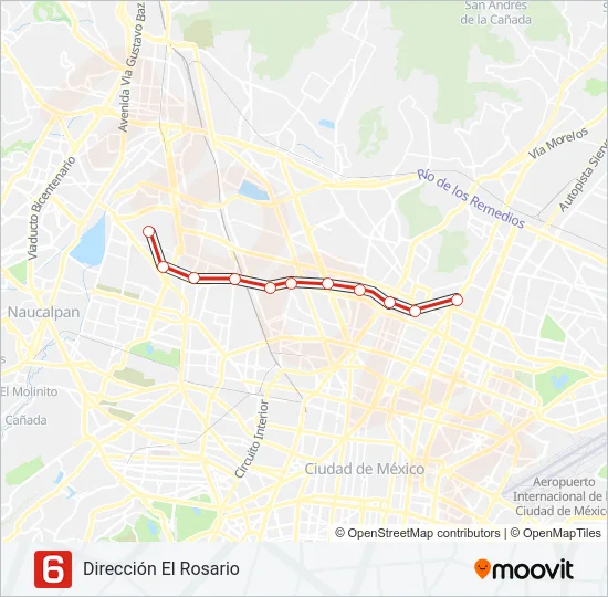 6 Metro Line Map