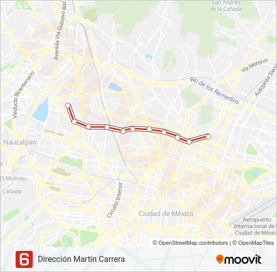 6 Metro Line Map