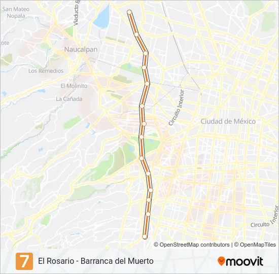 7 Metro Line Map