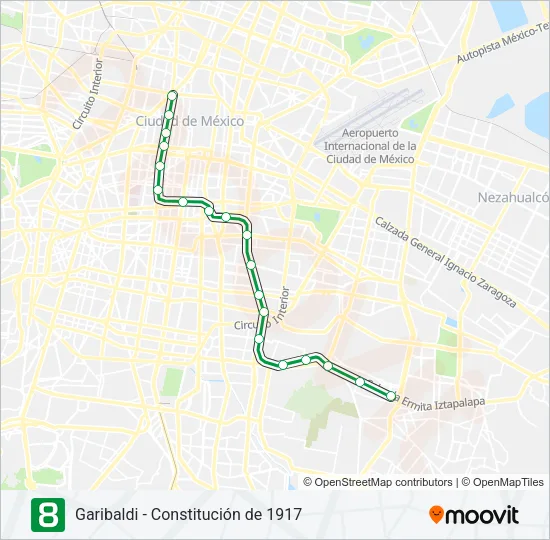 8 Metro Line Map