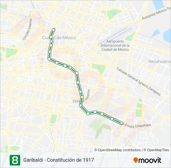8 Metro Line Map