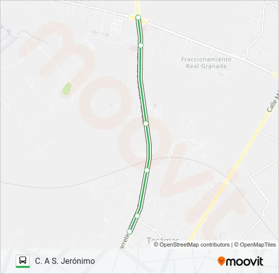 C. A S. JERÓNIMO - BASE AÉREA Bus Line Map