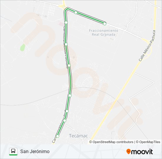 F. VILLA NUEVA - SAN JERÓNIMO bus Line Map