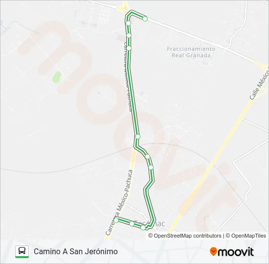 AV. 5 MAYO - CAMINO A SAN JERÓNIMO Bus Line Map
