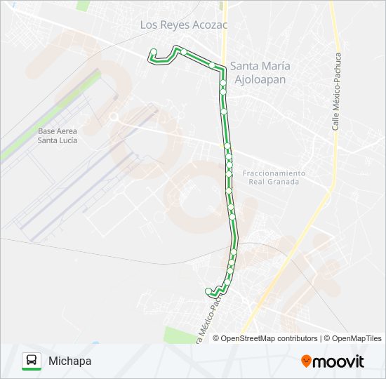 SAN BARTOLO - MICHAPA Bus Line Map