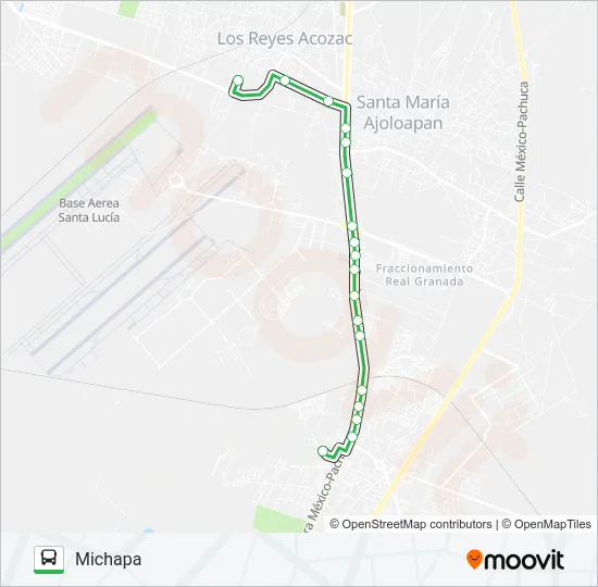 SAN BARTOLO - MICHAPA Bus Line Map