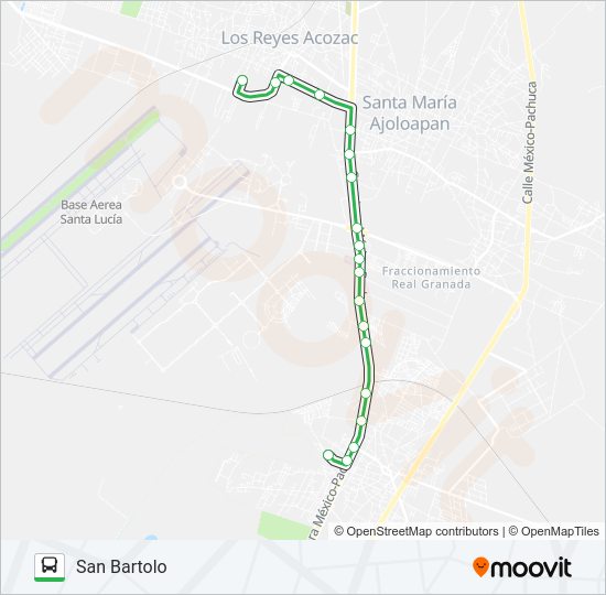 SAN BARTOLO - MICHAPA Bus Line Map