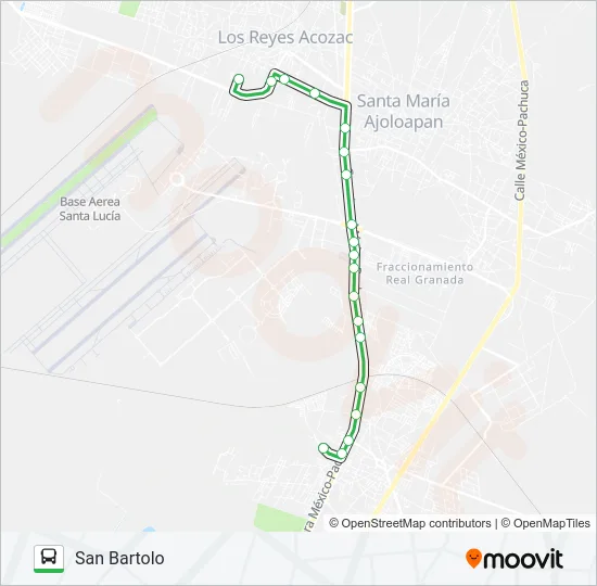 SAN BARTOLO - MICHAPA Bus Line Map