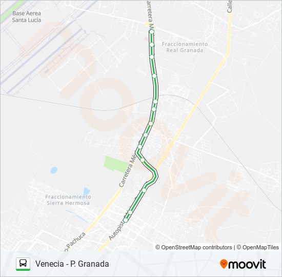 VENECIA - P. GRANADA bus Line Map