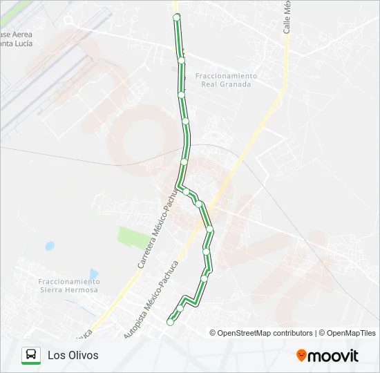 LOS OLIVOS - B. AÉREA Bus Line Map