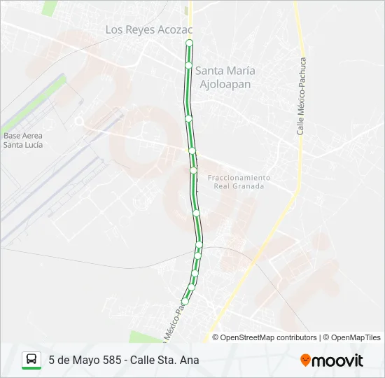 5 DE MAYO 585 - CALLE STA. ANA Bus Line Map