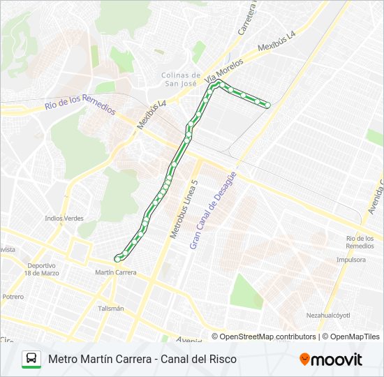 Mapa de RUTA 44-09 de autobús