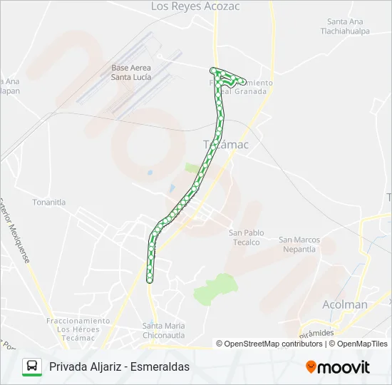 PRIVADA ALJARIZ - ESMERALDAS Bus Line Map