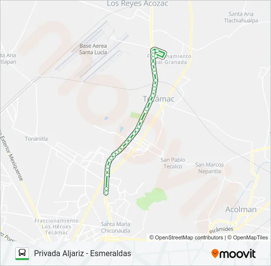 PRIVADA ALJARIZ - ESMERALDAS Bus Line Map
