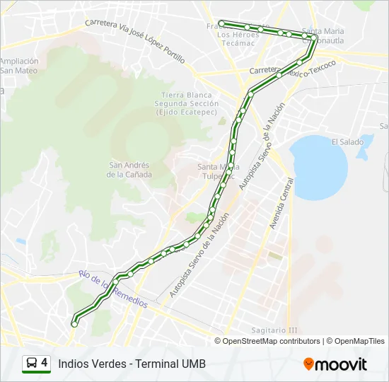 4 Bus Line Map