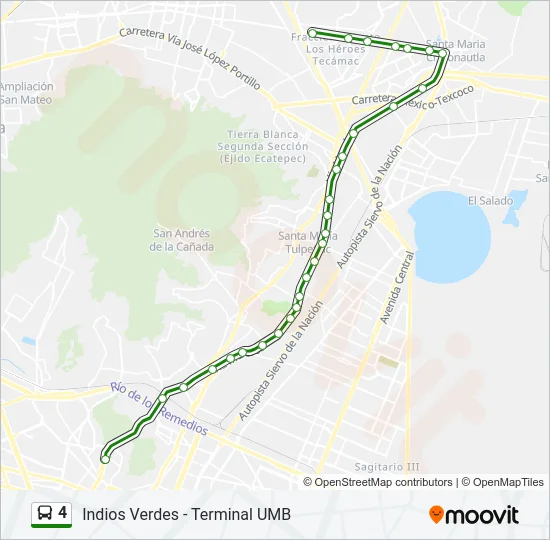 4 Bus Line Map