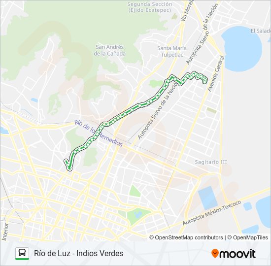 Mapa de RUTA 44-05 de autobús