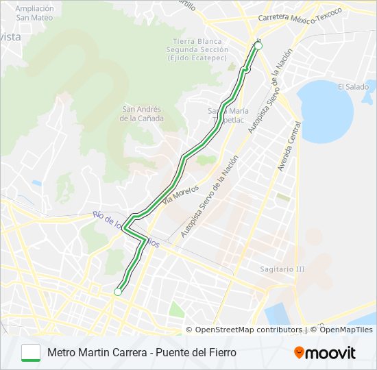 Ruta metro martin carrera puente del fierro: horarios, paradas y mapas -  Puente del Fierro (Actualizado)