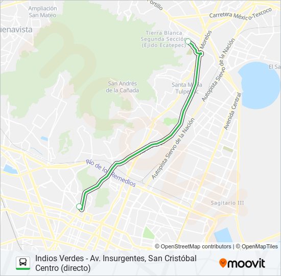 Mapa de RUTA 44-03 de autobús