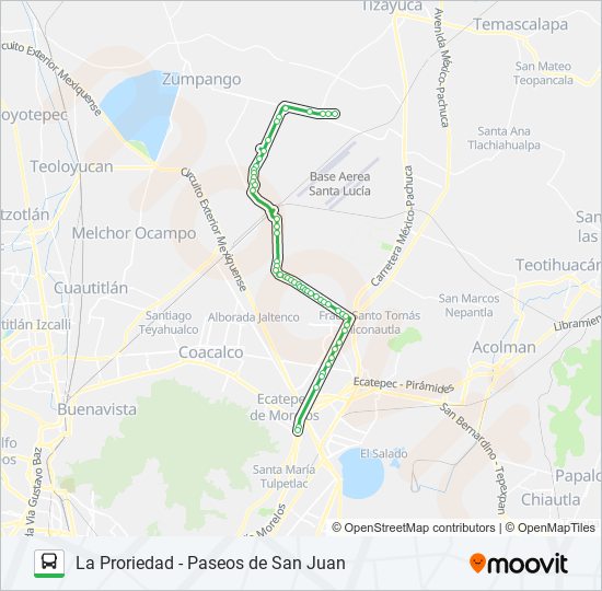 LA PRORIEDAD - PASEOS DE SAN JUAN bus Line Map