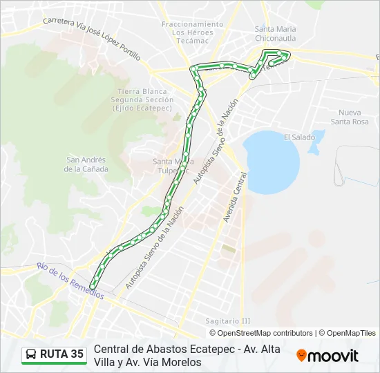 RUTA 35 Bus Line Map