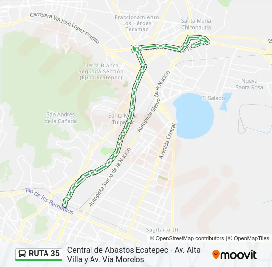 RUTA 35 Bus Line Map