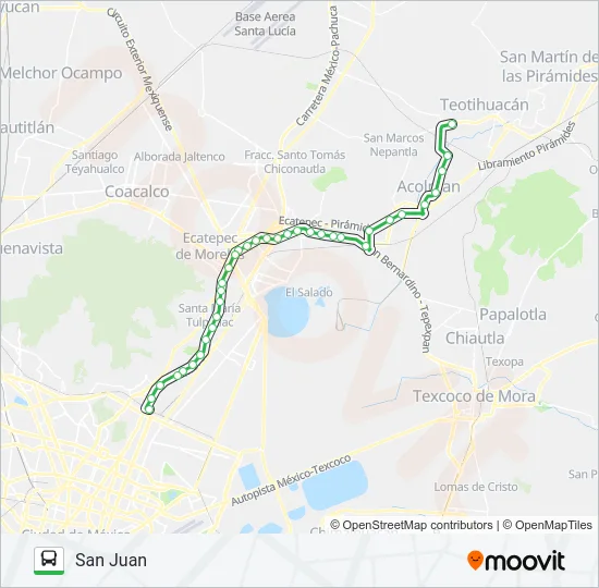 SAN JUAN - ALTAVILLA Bus Line Map