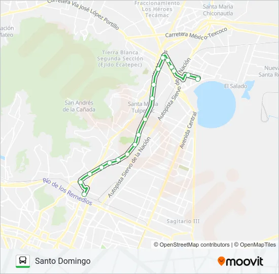 SANTO DOMINGO - ALTAVILLA Bus Line Map