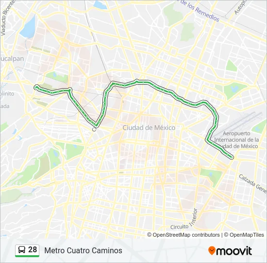 28 Bus Line Map