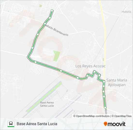 BASE AÉREA SANTA LUCIA - SAN BARTOLO Bus Line Map