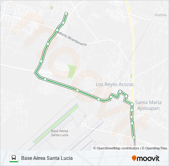 BASE AÉREA SANTA LUCIA - SAN BARTOLO bus Line Map