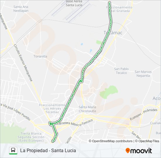 Ruta la propiedad santa lucia: horarios, paradas y mapas - La Propiedad  (Actualizado)