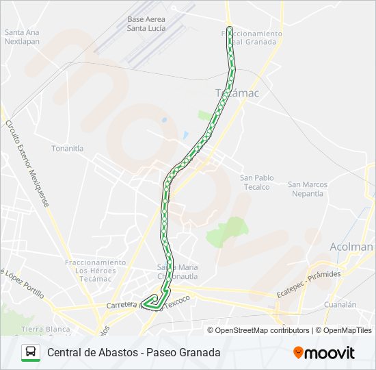 Ruta central de abastos paseo granada: horarios, paradas y mapas - Central  de Abastos (Actualizado)