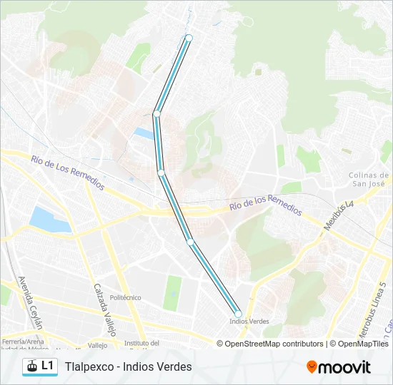 L1 Gondola Line Map