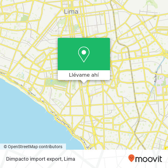 Mapa de Dimpacto import export