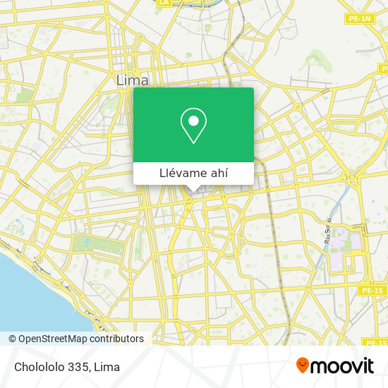 Mapa de Cholololo 335