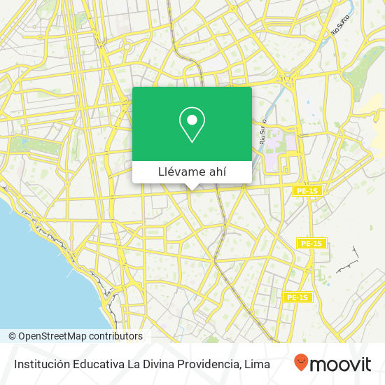 Mapa de Institución Educativa La Divina Providencia