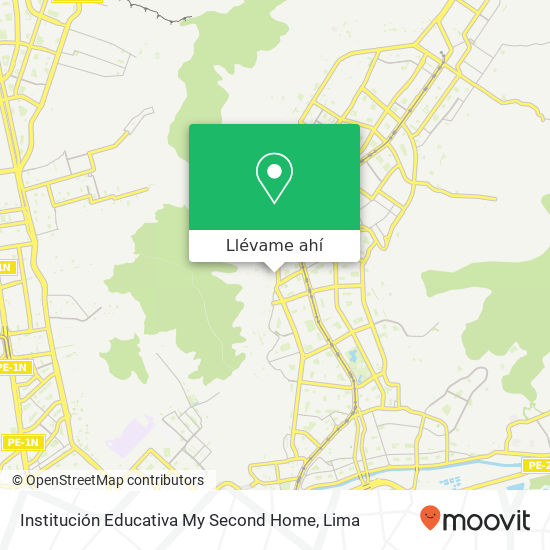 Mapa de Institución Educativa My Second Home