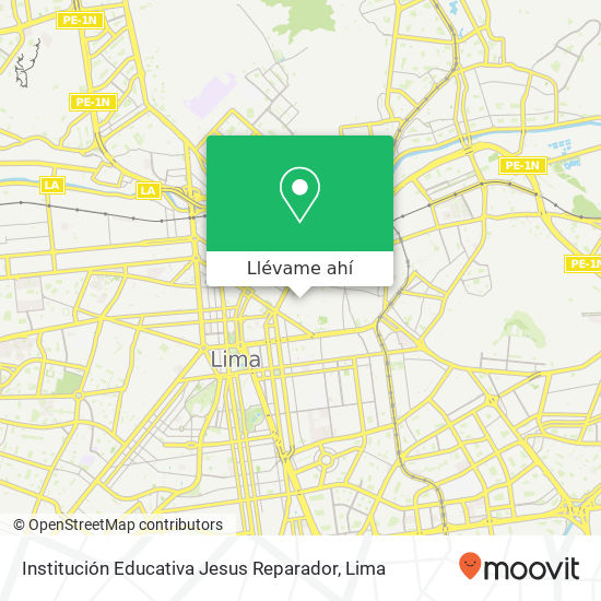 Mapa de Institución Educativa Jesus Reparador
